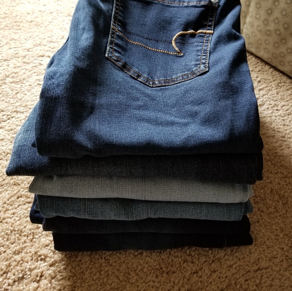 American Eagle Outfitters jeans + socks!